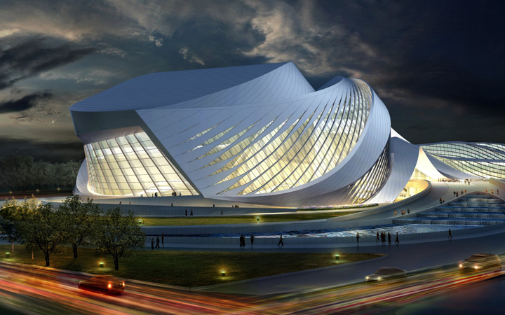 New Century City Art . Chengdu . China . Zaha Hadid