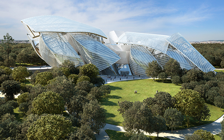 Louis Vuitton fondation . Frank Gehry . Paris . France